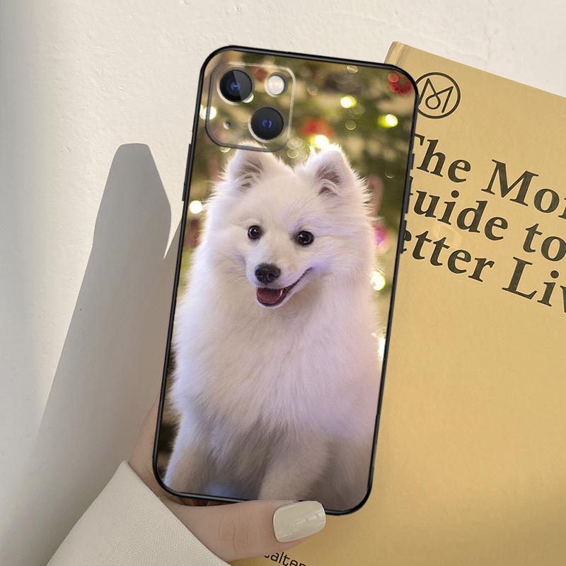 Japanese Spitz Dog Case For iPhone 16 15 14 Pro Max Plus 13 14 15 Pro Max 11 12 Mini Cover Coque