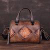 Vintage Embossed Handbags Women Fashion Genuine Leather Shoulder Bags Business Luxury Design Crossbody Bag GZW