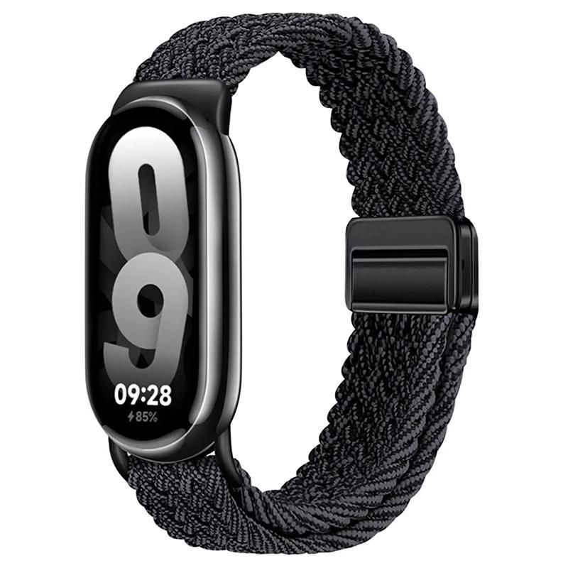 Для Xiaomi Mi Band 10 ремешок Аксессуары дышащий нейлон Магнитный плетеный Браслет ремень pulseira correas для Xiaomi Mi band 9 8
