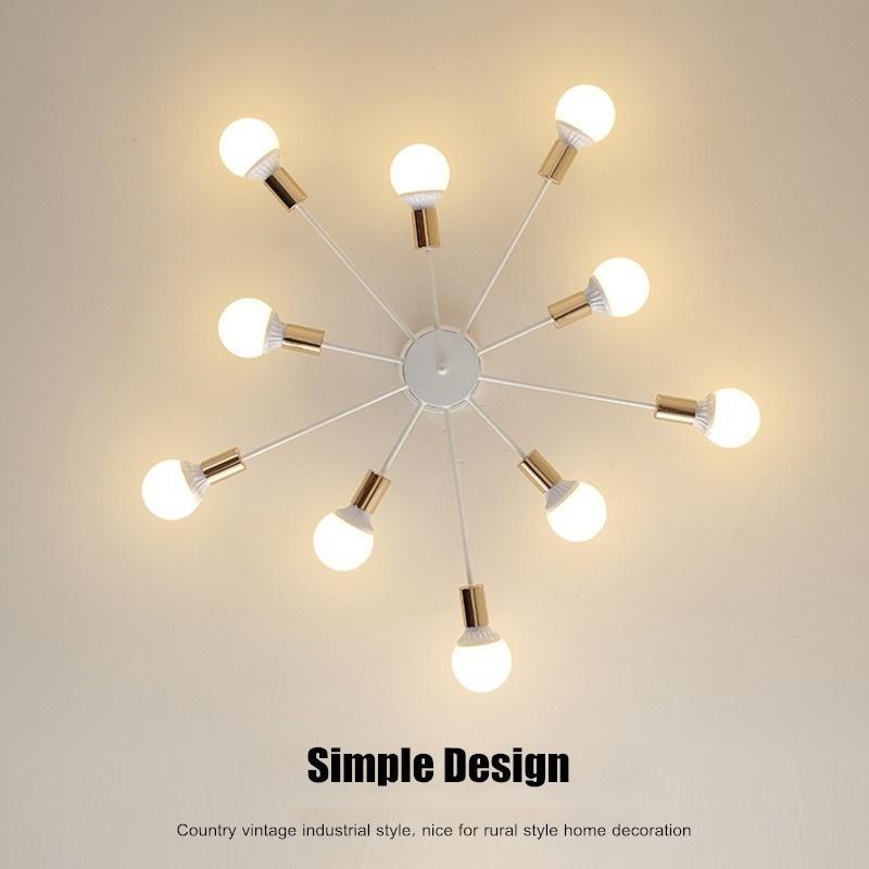 6/8/10 головные винтажные промышленные светодиодные светильники Эдисона, металлические потолочные светильники для скрытого монтажа, украшение для дома, осветительная лампа