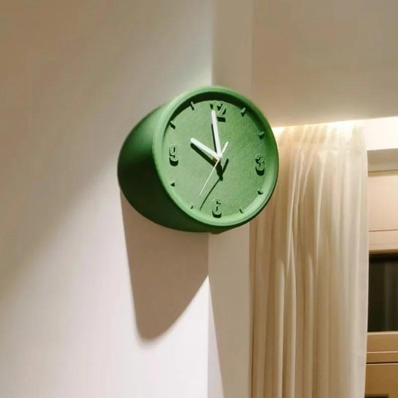 Modern Corner Wall Clock Living Room Elegant Digital Clocks Mechanism Silent Bedroom DIY Watch Luxury Interior Ornaments Minimalist Decoration