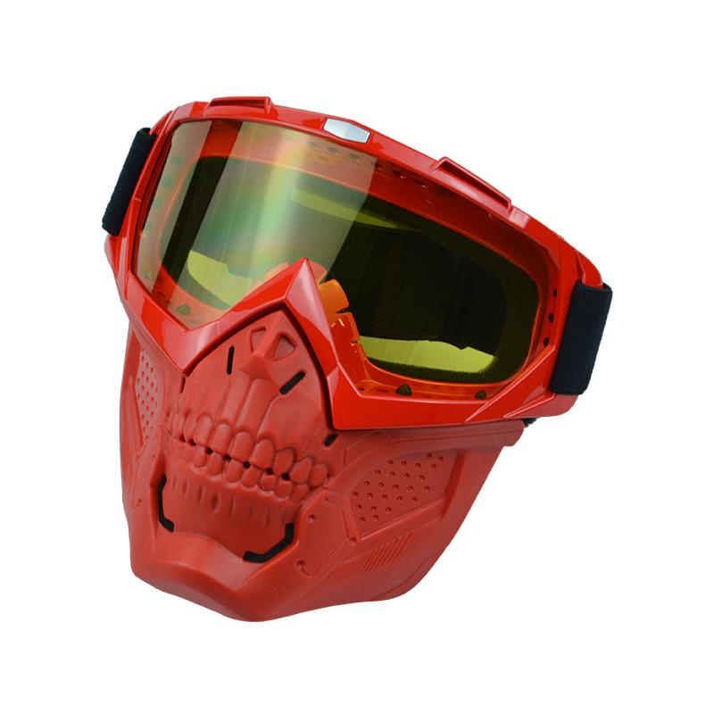 Anlorr Motorcycle Goggles Windproof Tactical Mask Dustproof Goggles With Face Protection Shield Mask