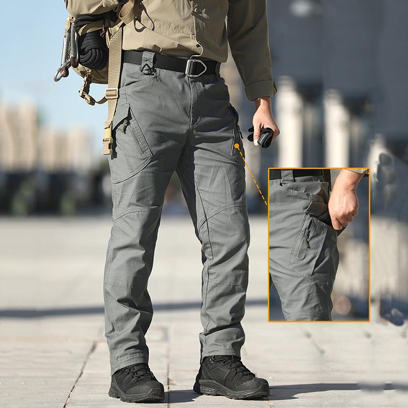 Мужские тактические военные брюки с множеством карманов, эластичные брюки карго, повседневные, 97% хлопок, для активного отдыха, походов, работы