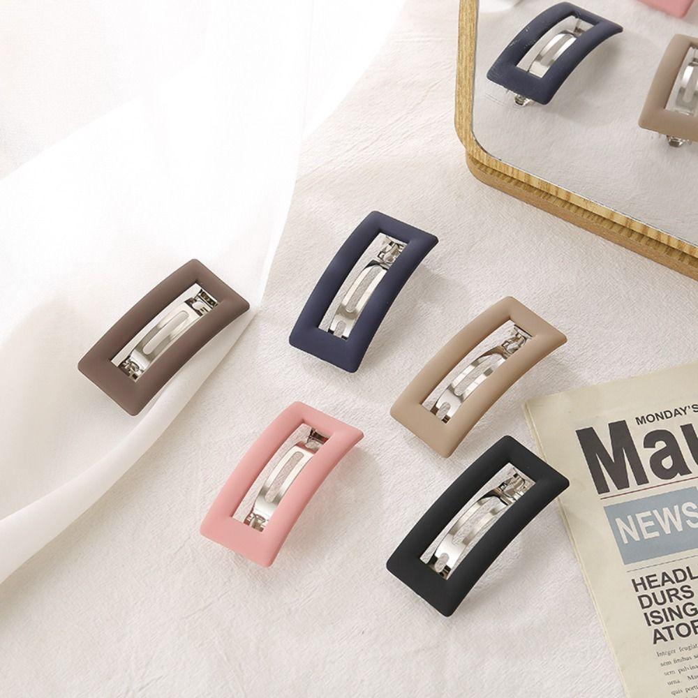 Women Girls Matte Hairgrips Elegant Hair Barrettes Hairpins Spring Hair Clip