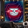 Настенный гобелен RB Leipzig Футбольный принт Ткань для гостиной спальни домашнего декора