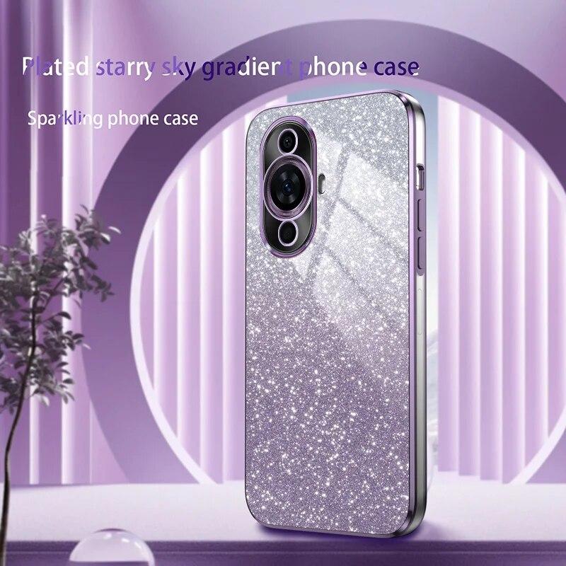 Роскошный чехол с градиентным блестящим покрытием для Huawei Nova 11 Pro 10 SE 9 9Z Y91 Y90 Y70 Plus Y61 8 8i 7 6 3 3i силиконовая задняя крышка