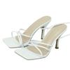 Женские босоножки на ремешках Сексуальные босоножки на низком каблуке с ремешком на щиколотке Летние туфли для платья Туфли-киттенхилл Квадратный носок Низкий каблук Босоножки на ремешке на щиколотке для женщин