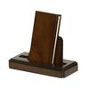 Modern Oak Wood Memorial Book and Memorial Book Stand Set, Stylish, Made In Japan, 3.0 Inches, Dark