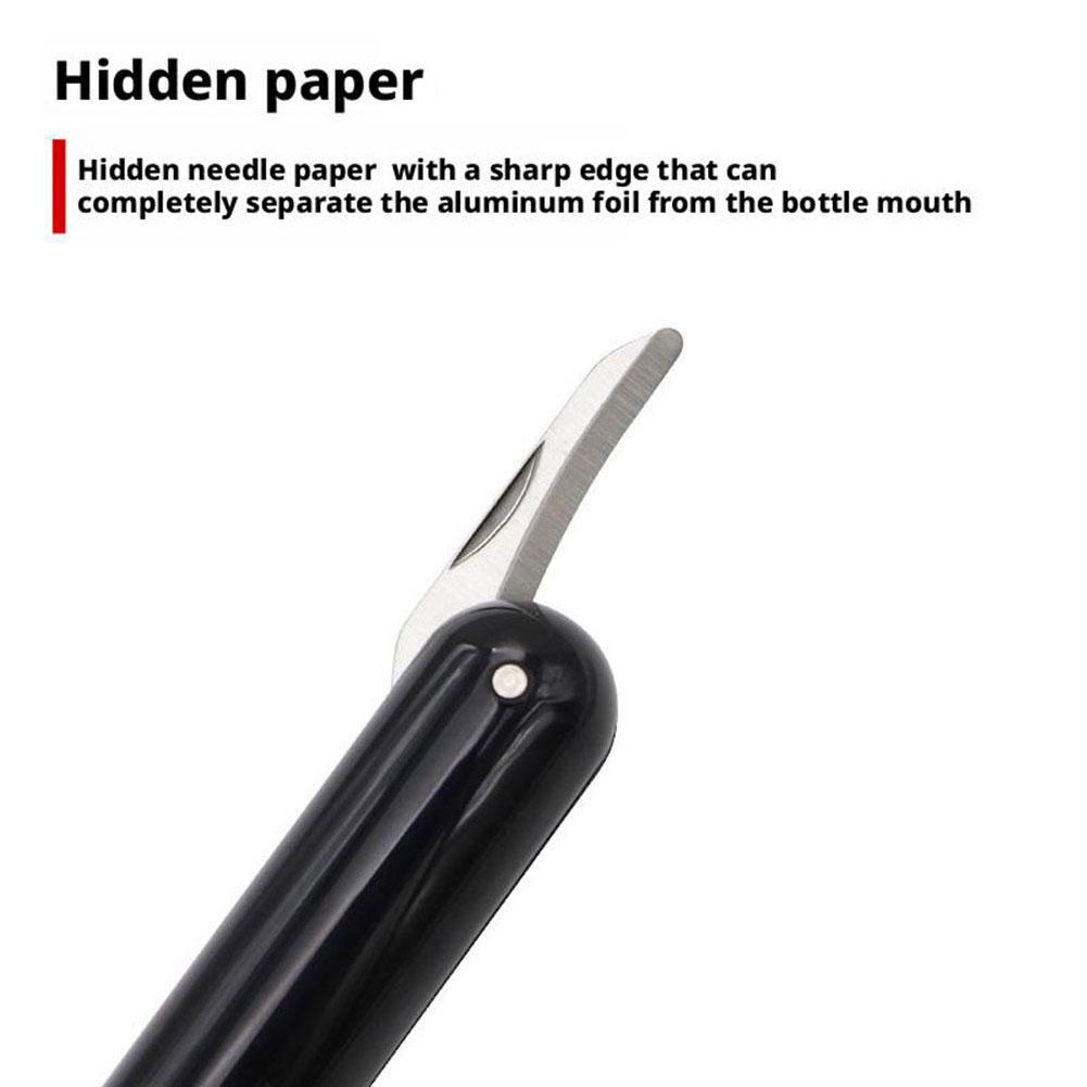 Stainless Steel Air Pressure Wine Bottle Opener Pen Shape Efficient Corkscrew Bottle Opener Portable Kitchen Bar Party Tool