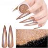 Лазерный шампань Хамелеон Пудра-глиттер для ногтей Зеркальный Голографический Лазерный Хромовый пигмент Маникюр Нейл-арт Декор