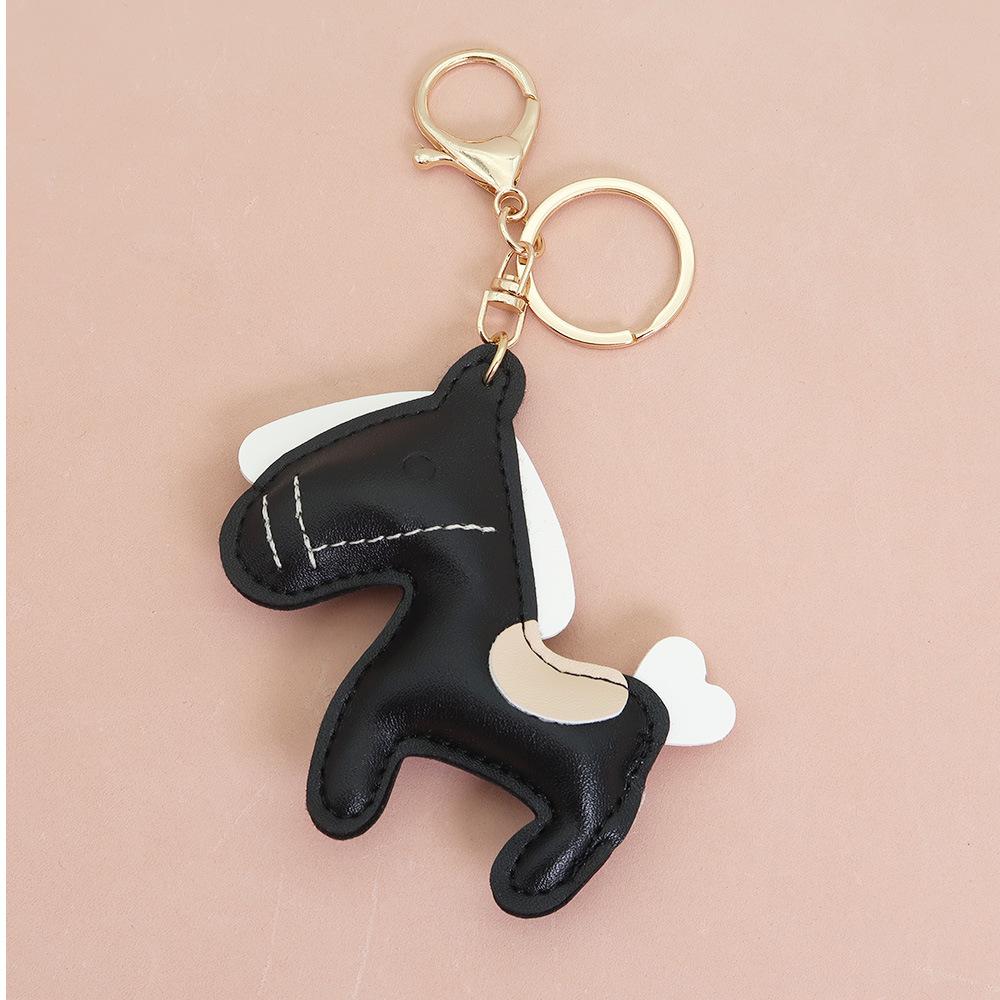 Women's Bag Charm Decoration Bag Pendant Cartoon Rocking Wooden Horse Women's Leather Bag Charm Key Chain Cute Bag Accessories Gifts