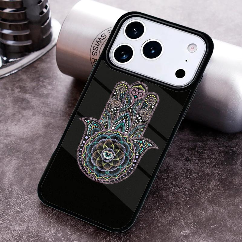Hamsa Hand Of Fatima Art Phone Case for iPhone 17 16 15 Pro Max Air 14 13 12 11 Plus Shockproof Cover