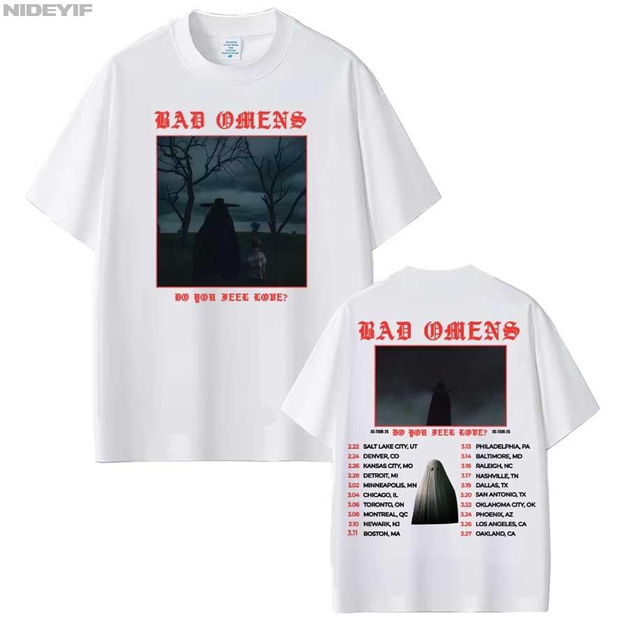 Bad OUnisexs Do You Feel Love Tour 2026 Merch T shirt for Unisex Women Hiphop Streetwear Oversized Tops 100 Cotton TShirt BO5