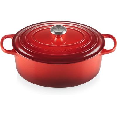 Чугунная жаровня Le Creuset Signature овальная 31 см вишнево-красная (21178310602430)