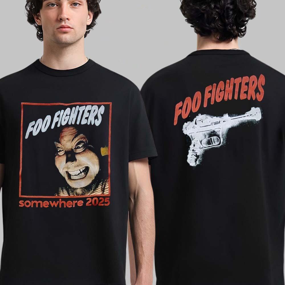 Foo Fighters Somewhere 2025 30th Tour Two Sided T-Shirt