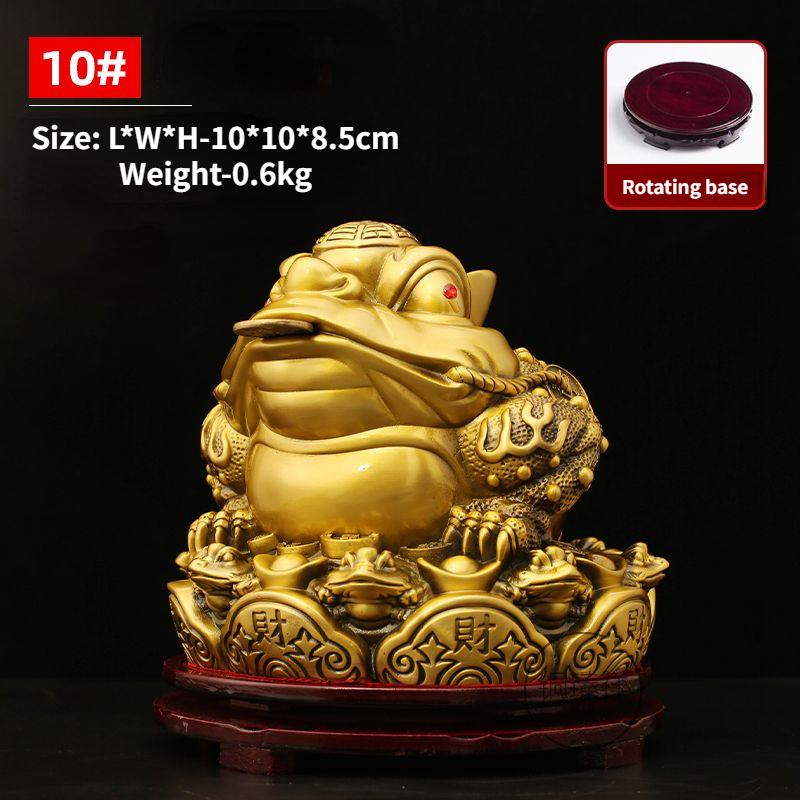 Fengshui Zhaocai полностью медная золотая жаба украшение сокровище золотая цикада трехногая жаба открытие магазина подарок бронзовые артефакты