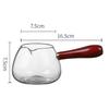 Диспенсер для чая из боросиликатного стекла 350 мл, креативная ярмарка, чашка Eagle Mouth Side, деревянная ручка, термостойкий чайник для чая Kung Fu
