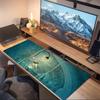 Spirited Away Print  Cushion Non-slip Laptop Tablet Big Mousepad XXL Mat Mini PC Playmat With Lock edge