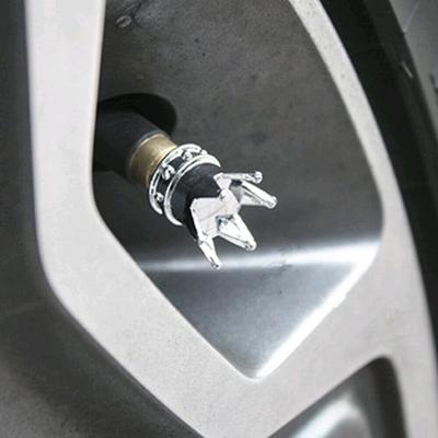 4 шт. универсальные хромированные короны для автомобильных и грузовых шин, колпачки для воздушных клапанов, колесные диски, тюнинг автомобилей, внешние детали, аксессуары, товары