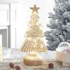 Christmas Glass Desk Lamp Flickering Night Light Ornaments Table for Indoor Holiday