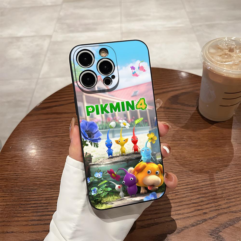 Мультяшный чехол PIKMIN 4 для телефона iPhone 15 Pro Max 14 16 Pro Max 12 15 Plus 13 Pro 11 Xr X Xs Силиконовая задняя крышка