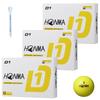 Мяч для гольфа Honma Golf D1 Ball 2024 года, модель BT2401, желтый, 3 дюжины, 36 мячей, дальность полета, оригинальная деревянная подставка
