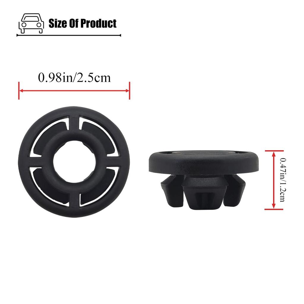 Hood Support Prop Rod Grommet Compatible with Ford Escape Fusion Focus C-Max 2012-, for W712889-S300