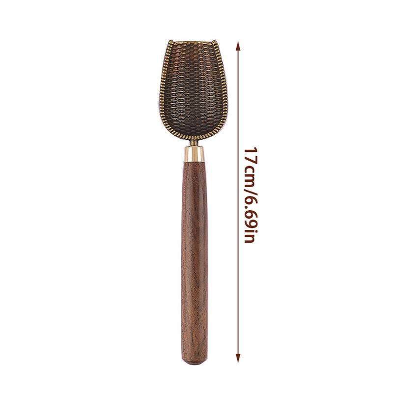 1Pcs Tea Spoon Ebony Teaspoon Solid Wood Retro Creative Tea Shovel Tea Kongfu Tea Ceremony Accessories Gift
