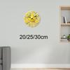 Clock Decorative Wood Aesthetic, Silent Wall Ornament for Office Study Dining Room Kitchen