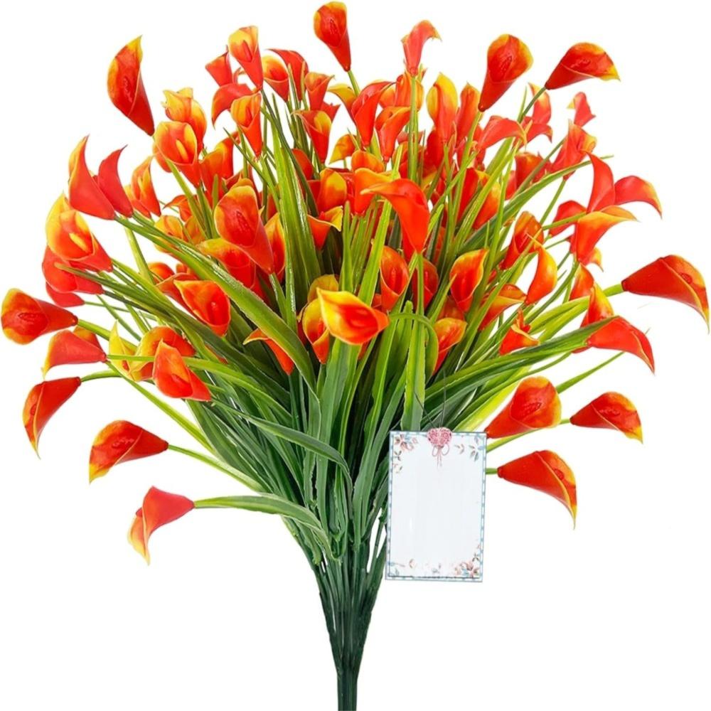 1/2/5Pcss Plastic Calla Lily Artificial Flowers 33cm Fake Plant New Fake Flowers Indoor Decor