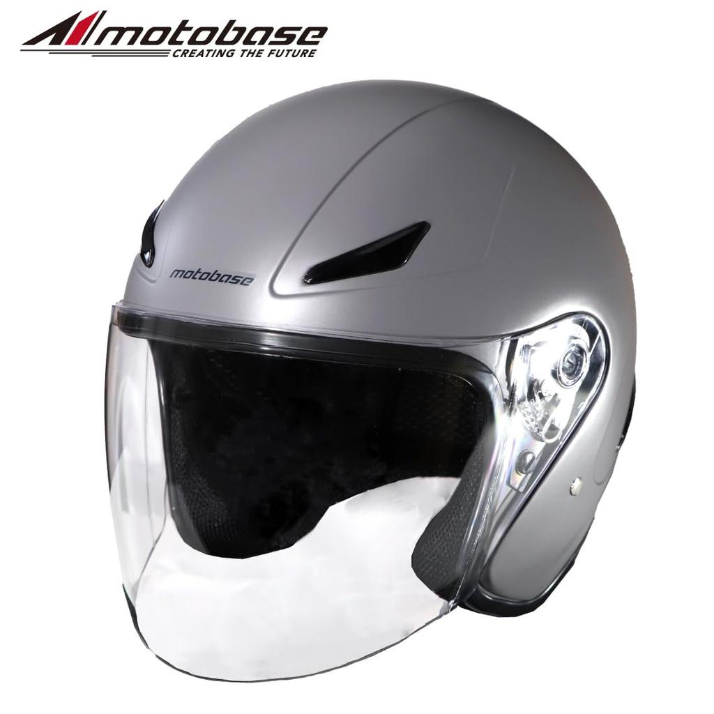 MOTO BASE Мотошлем Стандартный Открытый Шлем-Джет Армейский Серый XL SG/PSC MBHL-SJ01