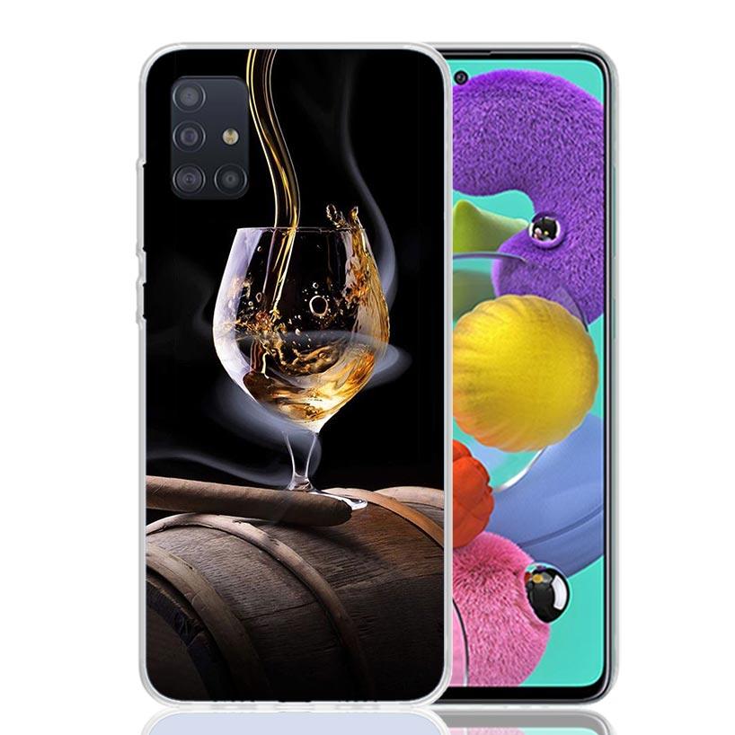 Чехол для телефона "Сигара Виски Лед" для Samsung Galaxy A52 A32 A22 A12 A02S A50S A30S A51 A31 AA71 Note 20 Ultra 10 S10 Plus Gala