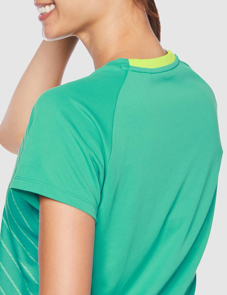 Mizuno Game Short Size Size S Women's Shirt, Sleeve, Green, 62JA0217, (Japan Size)