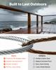VEVOR 3.2 mm Wire Rope Kit, 30.5 m Length, 304 Stainless Steel Wire Cable, 2.9 kN Breaking Strength, 7 x 7 Strands Construction