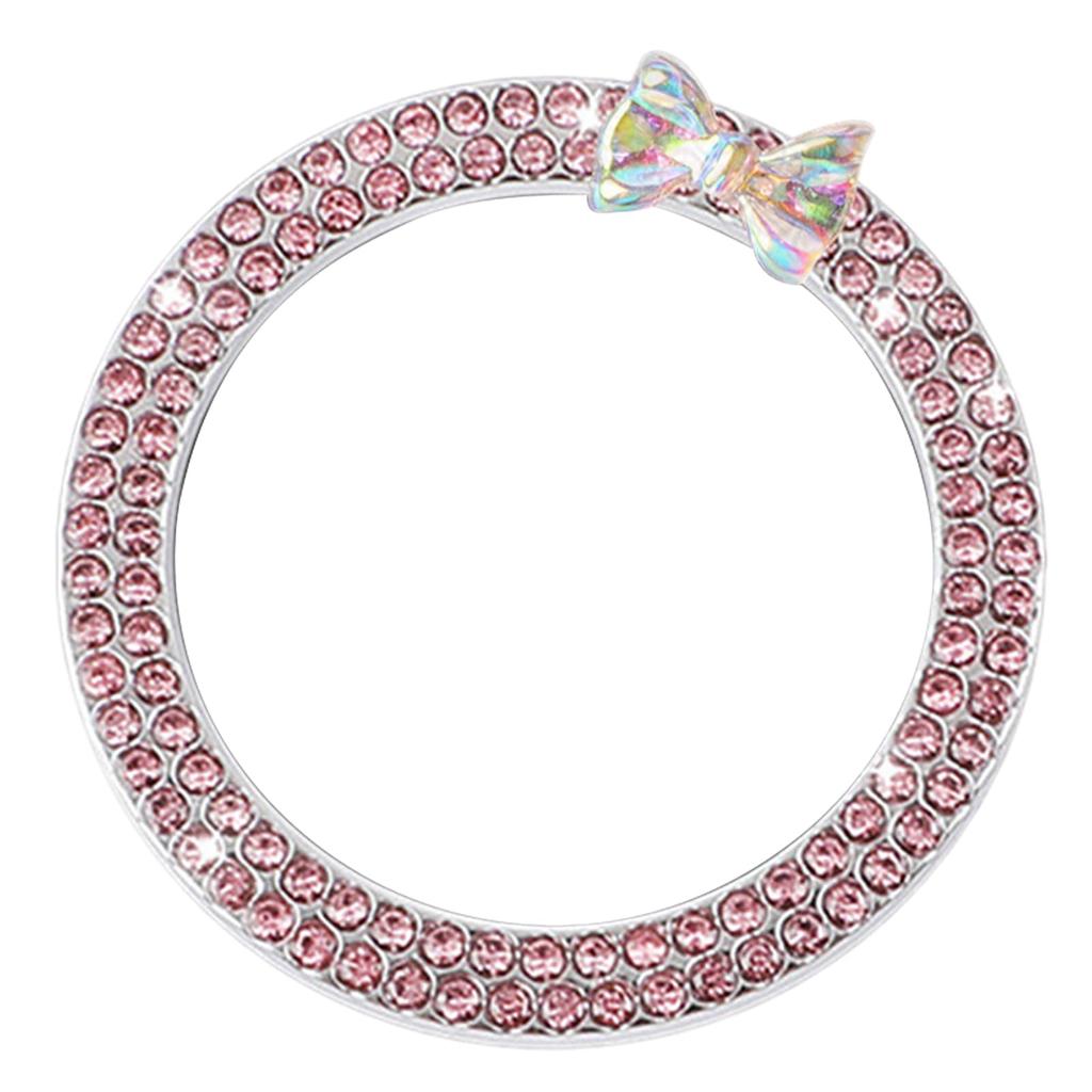 Кольцо-декор со стразами для кнопки старт-стоп двигателя автомобиля, Кольцо для кнопки пуска автомобиля, Кнопка пуска