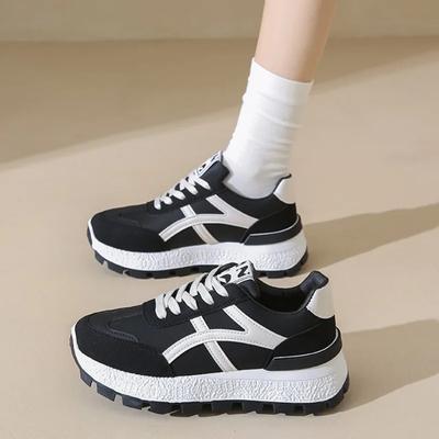 Женские повседневные теннисные туфли для отдыха на открытом воздухе с нескользящей толстой подошвой для путешествий и ходьбы с круглым носком, весна 2024 г. Распродажа Zapatillas Mujer