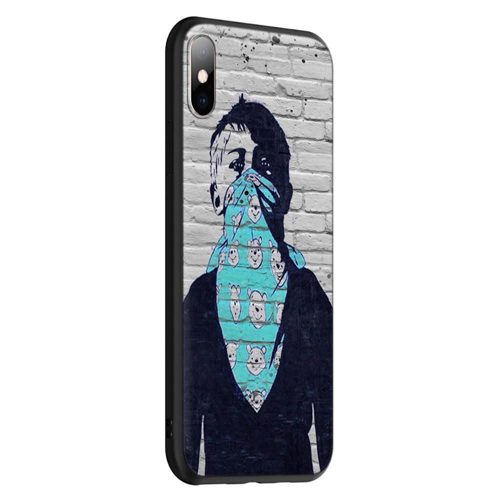 Чехол T176 Street Art Banksy Graffiti для iPhone 13 12 Mini 11 Pro XS Max XR X 8 7 6 6S Plus 5 5S SE 2020
