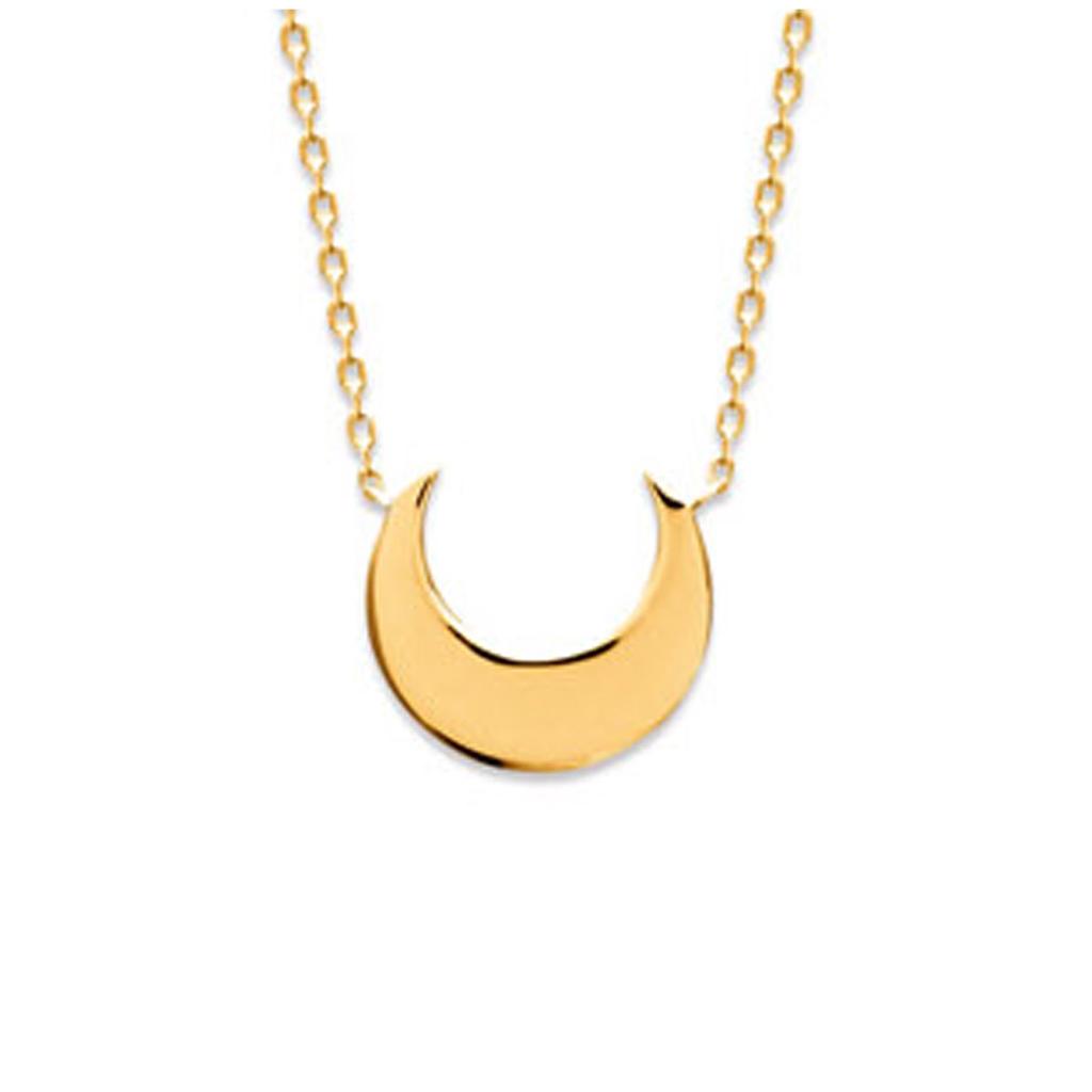 Les Trésors De Lily [P1970] - Gold Plated 'Moon' Necklace - 15x15 Mm