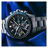 Casio Серия OCEANUS - серия многофункциональных часов с аналоговым циферблатом 100 метров водонепроницаемость Кварцевые титановый ремешок мужские часы черный циферблат OCW-T4000D-1AJF