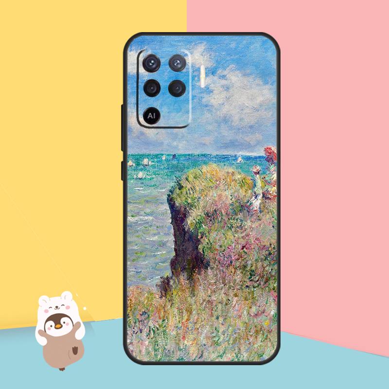 Чехол Claude Monet Garden Lotus Bridge для OPPO A94 A74 A54 A53S A53 A31 A5 A9 2020 A52 A72 A83 A91 A93 A1K A15 A16, чехол
