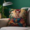 Anime F-Frida K-Kahlo Art Pillow Case Anti-Dustmite Pillowcase Invisible Zipper Silky Short Plush Sofa Cushion Cover