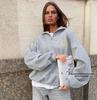 Women's Retro Hip Hop Half-Zip Casual Hoodie (Autumn/Winter 2026 Collection)