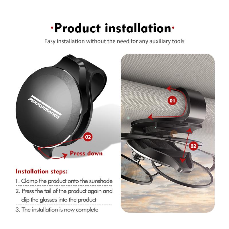 For BMW Car Sun Visor Holder Storage Sunglasses Clip Portable Glasses Holder 1 3 5 Series X1 X3 X4 X5 X7 G20 G38 F20 F39 F48 E46