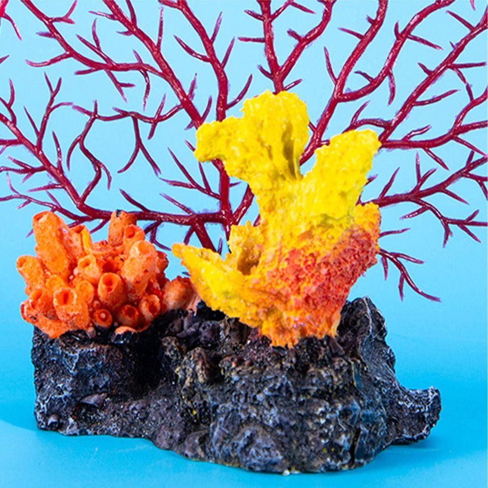 Красочное украшение для аквариума, ландшафт, смола, водные растения, игра рыб