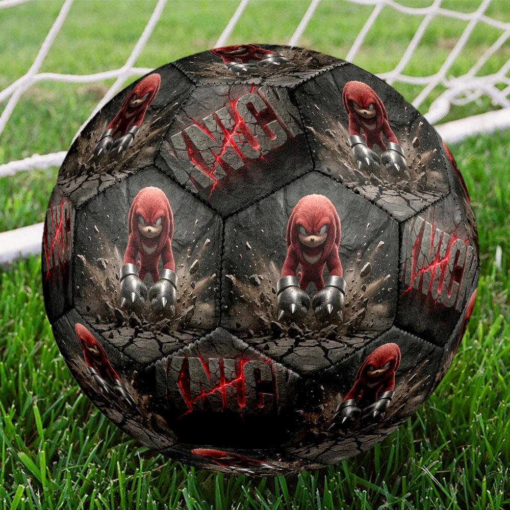 1pc Sonic the Hedgehog Soccer Ball Size 5 Indoor Soccer Ball Fashion Colorful Backyard Game - Great For Sports Fans Gift HE43