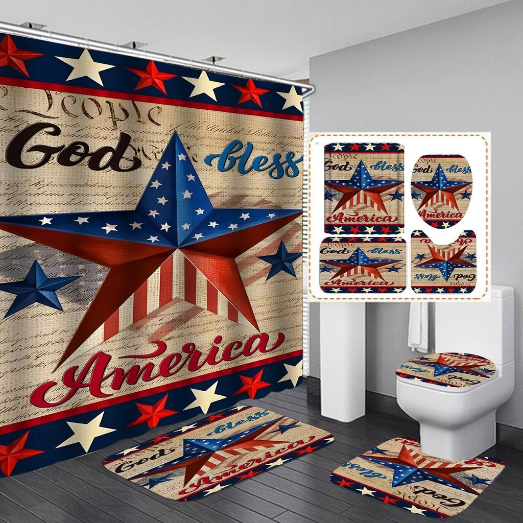 Водонепроницаемая и устойчивая к плесени занавеска для душа для ванной комнаты, разделение сухого и влажного воздуха, затемнение и теплая занавеска для душа, комплект из четырех предметов