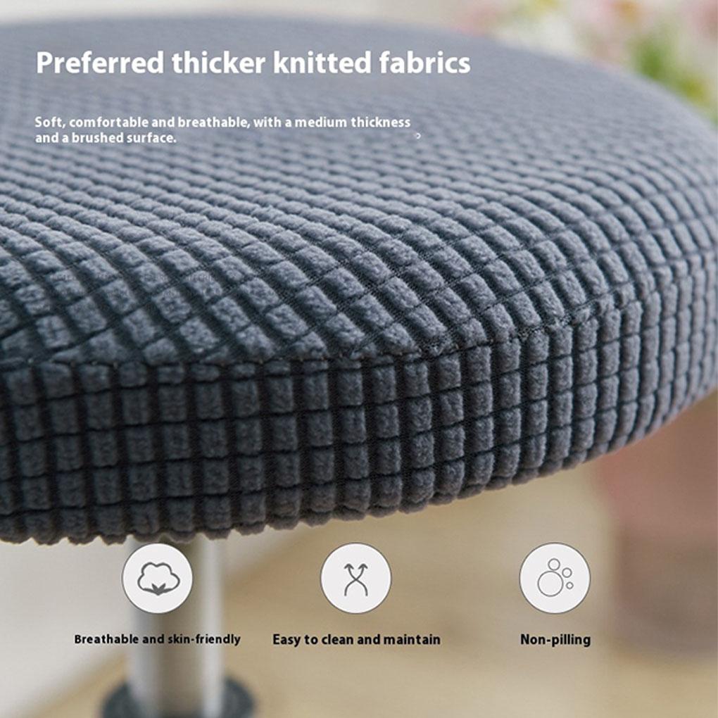 Круглый чехол для табурета, обеспечивающий долговечность и яркие цвета, наволочка для подушки, моющиеся чехлы для барных стульев