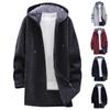 Autumn And Winter Men's Fashion Loose Cardigan Warm Lapel Hooded Jacket Sweater