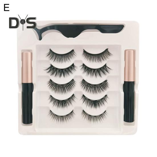 1 набор магнитных ресниц с пинцетом для подводки глаз, естественно выглядящие магнитные накладные ресницы с аппликатором, инструменты для макияжа глаз для женщин и девочек