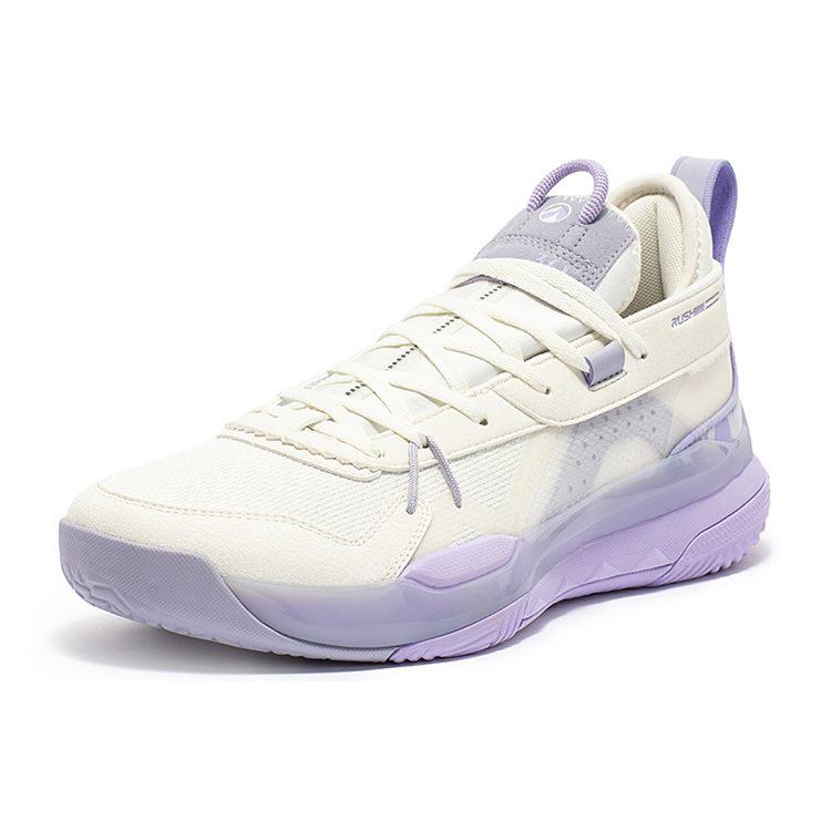 361 Burning Fight 3.0 Баскетбольные кроссовки Мужские Низкие Feather White/Rosemary Purple 572331110-1